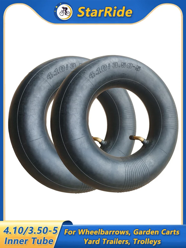 Chambre à air de remplacement 4.10/3.50-5 11X4.00/4.50/6.00-5 pour brouettes, tondeuses, camions à main et plus de pneus et de chambres à air