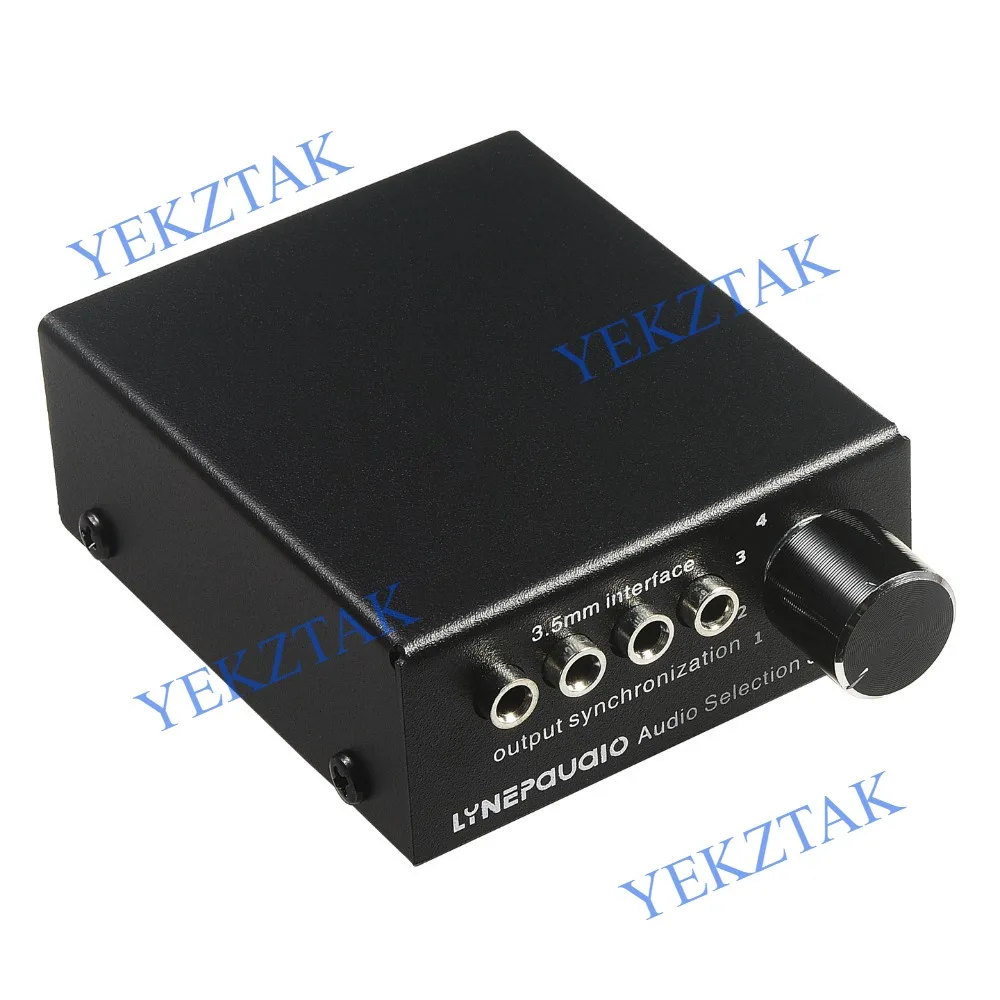 B003 4 In 4 Out Audio Signal Selection Switcher / Audio Switcher / Speaker Switcher / 4 Sets Of Synchronous Output