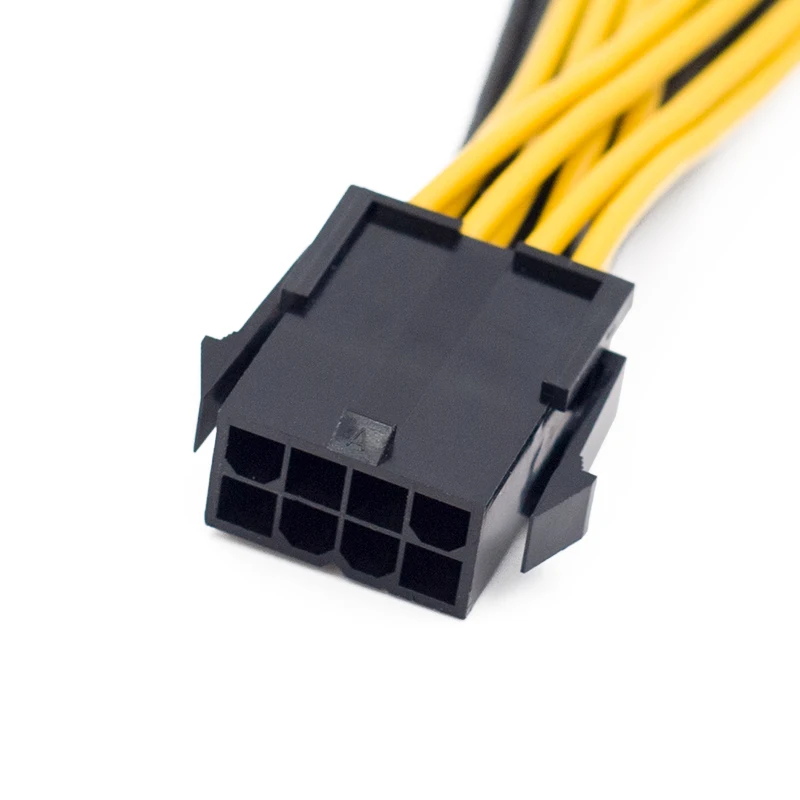 EPS CPU Profesional 12V 8Pin Betina Ke Dual 8Pin (4 + 4)Pin EPS 12V Laki-laki Kabel Catu Daya Motherboard Y Splitter Adaptor Lengan