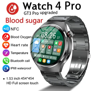 화웨이 GT4 프로 GPS NFC 스마트 워치 남성용, 360*360 AMOLED 스크린 심박수 블루투스 통화, IP68 방수 남자 스마트워치, 신제품