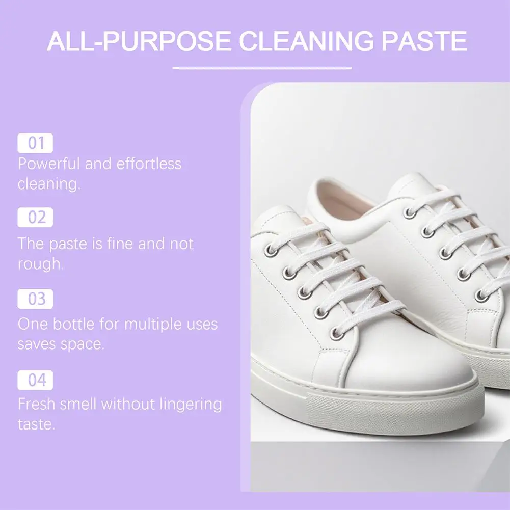 متعددة الأغراض معجون التنظيف المنزلي الملابس الأحذية إزالة الشحوم إزالة التلوث عامل التنظيف اللطيف المنظفات