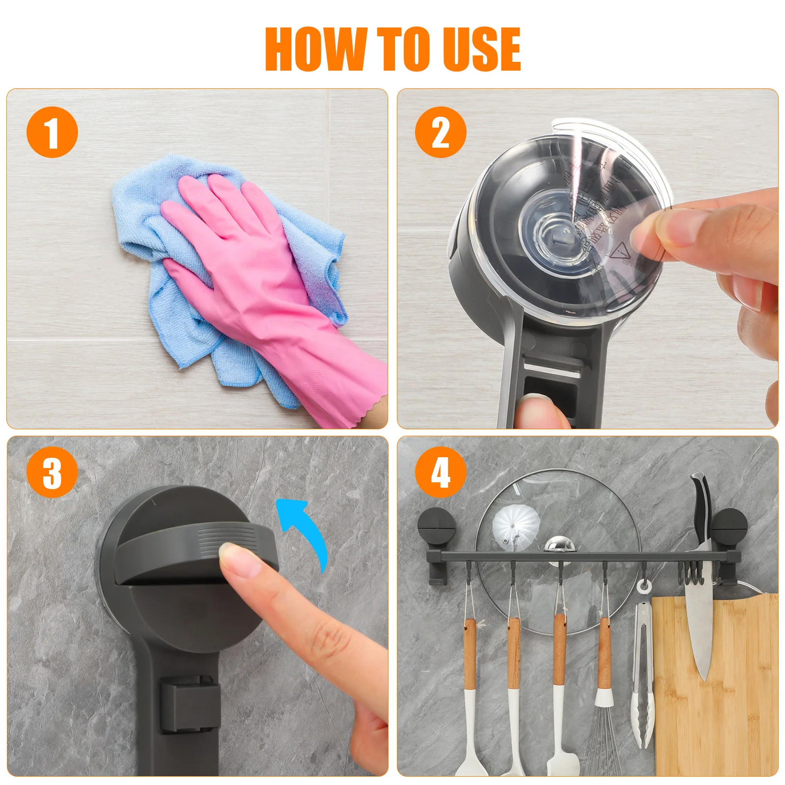 10 قطعة رف أدوات المطبخ شفط كأس لا الحفر الحائط المنظم ل ملاعق المناشف أدوات الطبخ تخزين أدوات المطبخ