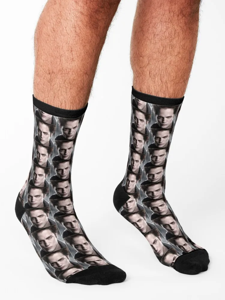 جوارب Twilight Edward Socks لهدايا عيد الميلاد مصممة برباط لامع للجري للرجال والنساء