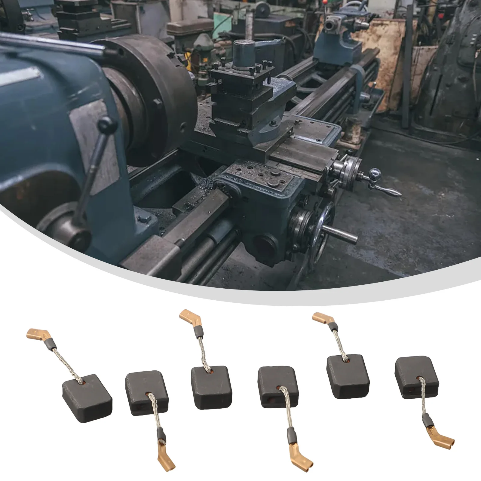 

6PCS Carbon Brushes Coals For N421362/DWE4217/DWE4238 Angle Grinder Multi-size Angle Grinders Power Tool Superior Quality
