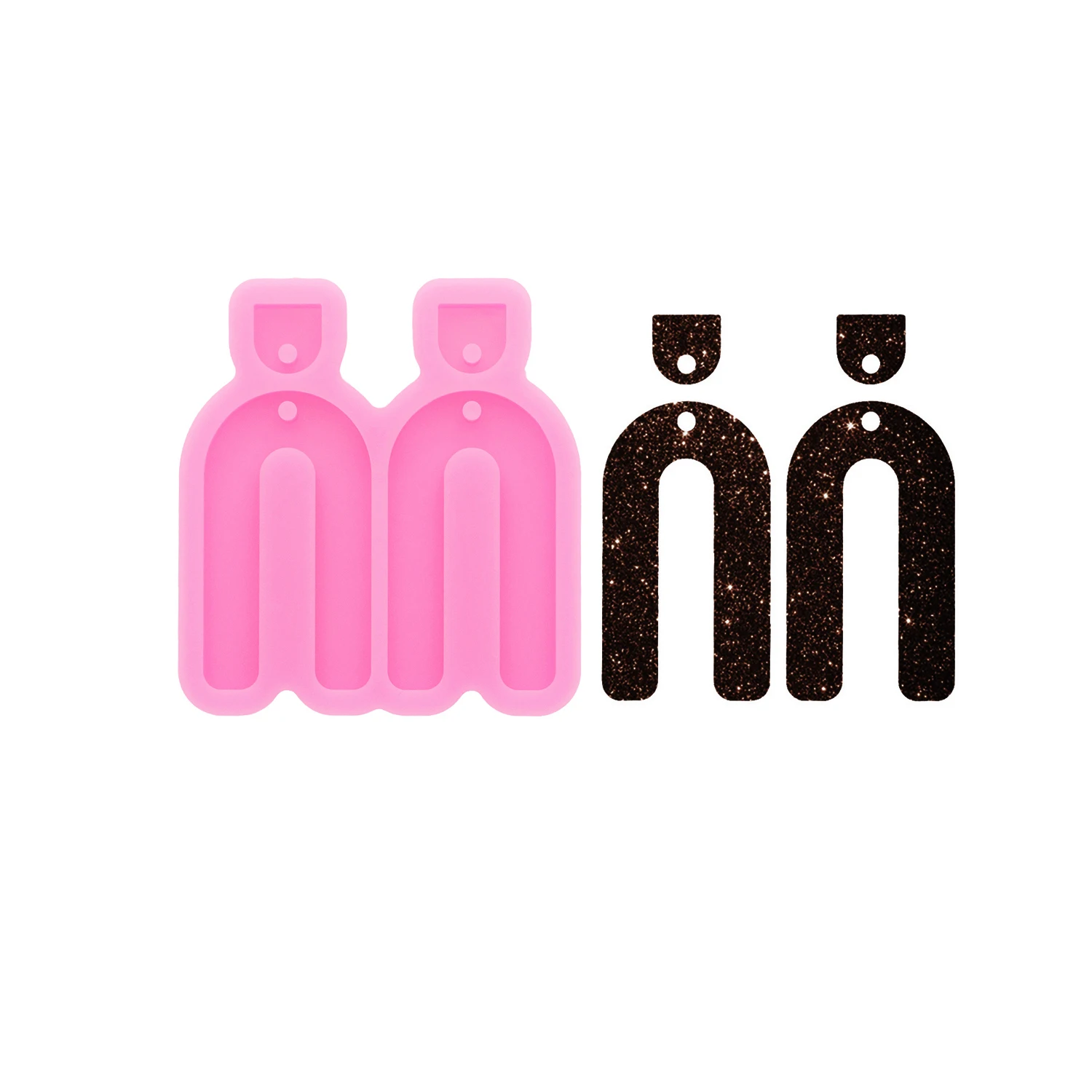 Circle Earring Pendant Silicone Mold for Epoxy Resin DIY Jewelry Making Charm Casting Supplies