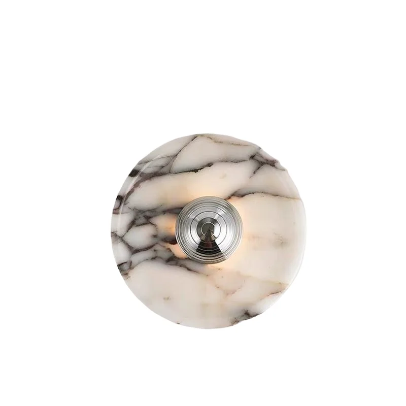 Marble wall lamp, hotel living room, bedroom, corridor, entrance, wabi-sandy wind, high-end atmosphere, bedside lamp