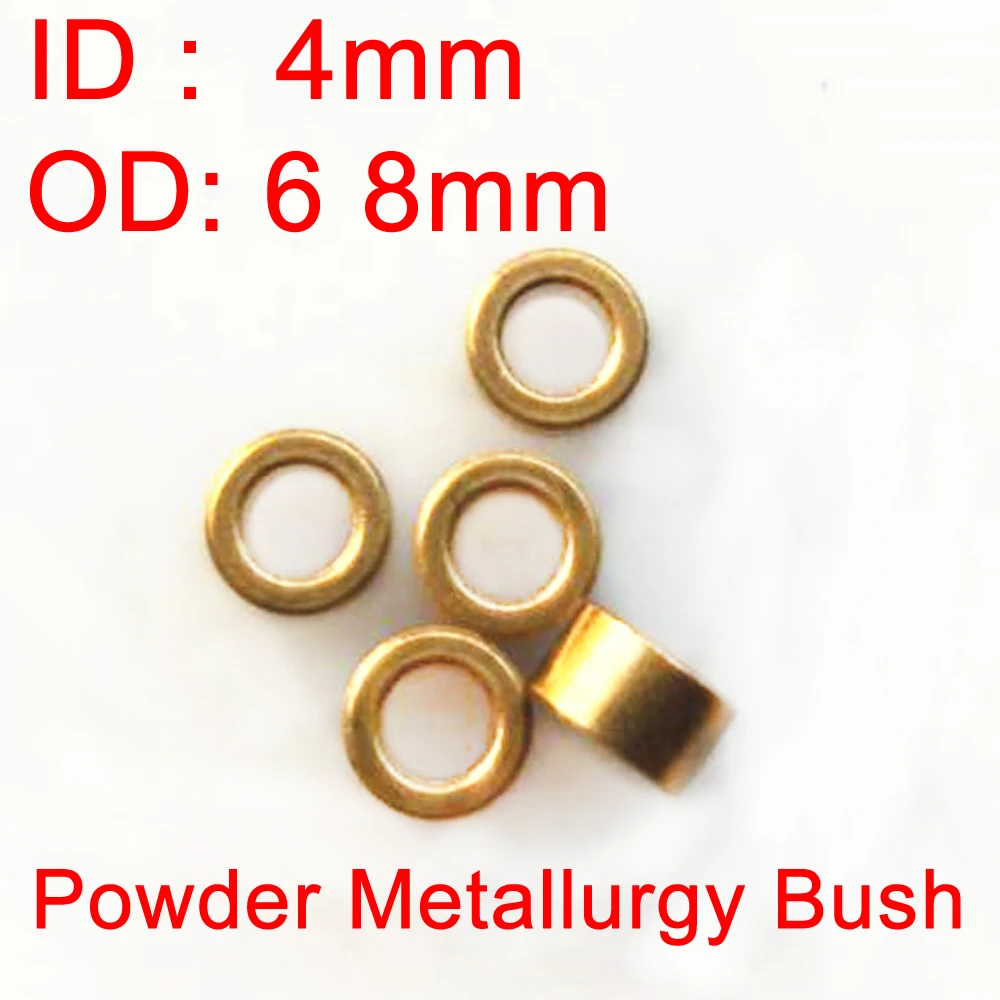 4 10PCS Porous Bearing Powder Metallurgy Oil Bronze Bush Guide Sleeve ID 4MM 4X6X4 4X8X4 5 6 8 10MM Precision Copper Base