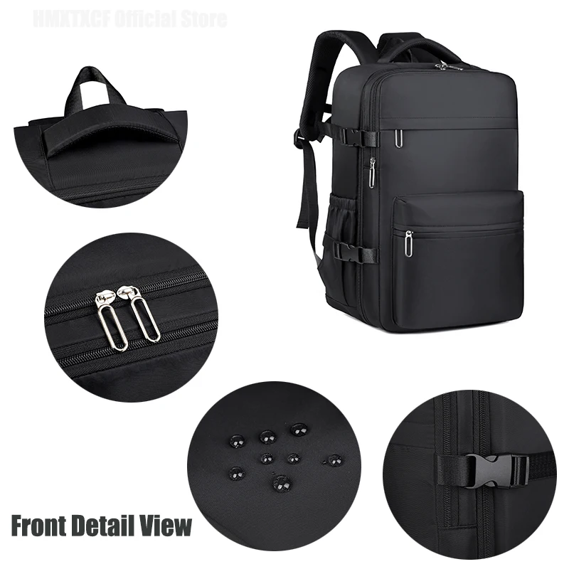 Heren reisrugzak vacuümcompressie laptoprugzak Uitgebreide schoolrugzak met grote capaciteit Wandelen Zakelijke rugzak