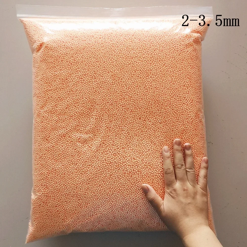 250 g/Beutel Macarons 2–3,5 mm 4–6 mm Pastell-Mini-Schaumperlen, bunte Styropor-Styropor-Füllkugeln, Basteln, DIY – Detail 3