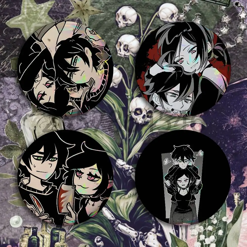 The Coffin of A-Andy and L-Leyley Button Badge Set Pin Single Pack Anime Merch for Ita Bags Badge Collectible Buttons