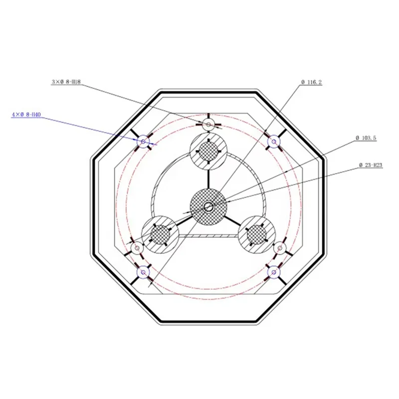 A003 STA-55H سلامة ثقب المفتاح GPS حالة IP67 UV قدرة عالية الإسكان GPS حالة الزراعية GNSS هوائي الإسكان Forrtk استقبال
