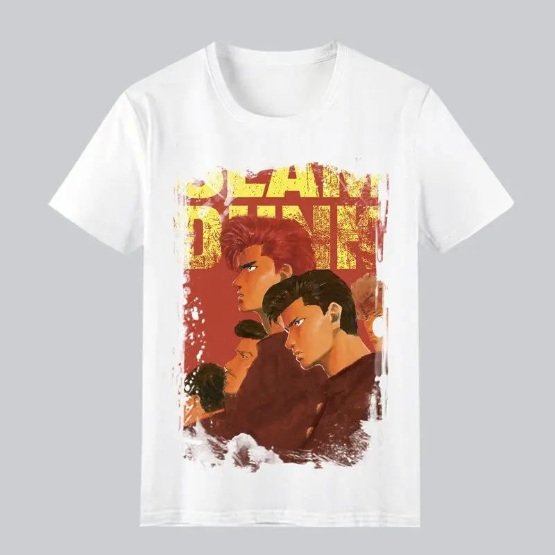 Camiseta Slam Dunk para Hombre, Manga Corta, Estilo Sakuragi Hanamichi, Secado Rápido para Verano, Corte Holgado, Nuevo Estilo Versátil 2026