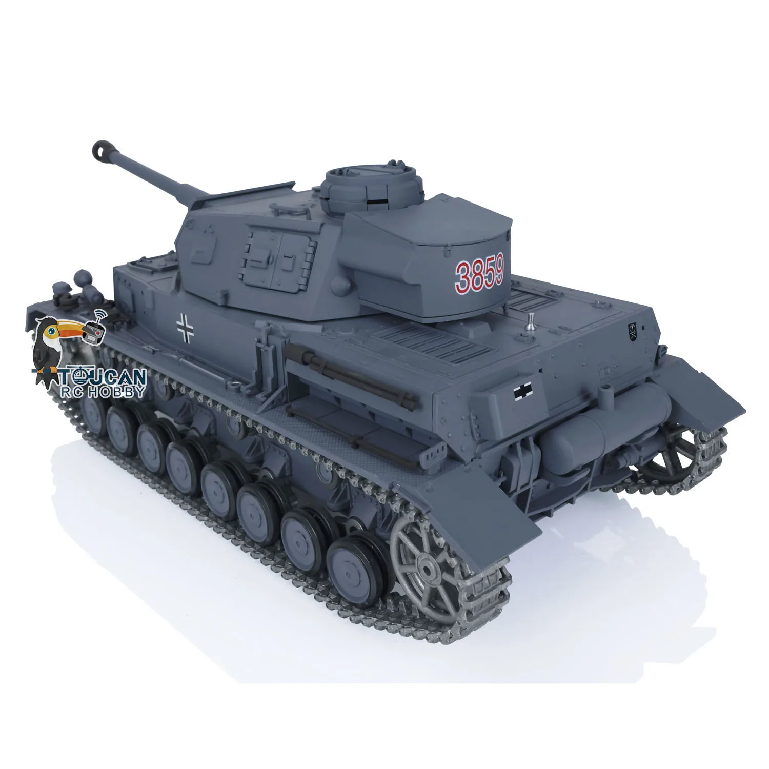 Henglong 1/16 Panzer IV F2 RC Tank 3859 7.0 Ulepszony RTR z metalowymi gąsienicami Niemiecki model z II wojny światowej dla dorosłych TH17398