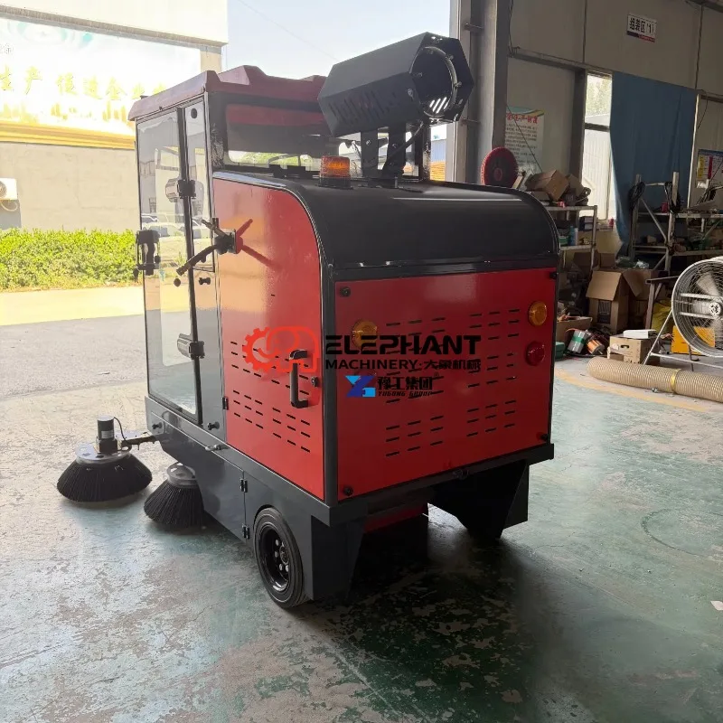 Enclosed Sealed Sweeper Carpet Cleaning Machine for Workshop Warehouse Industrial Dust Control Cleaning Operations