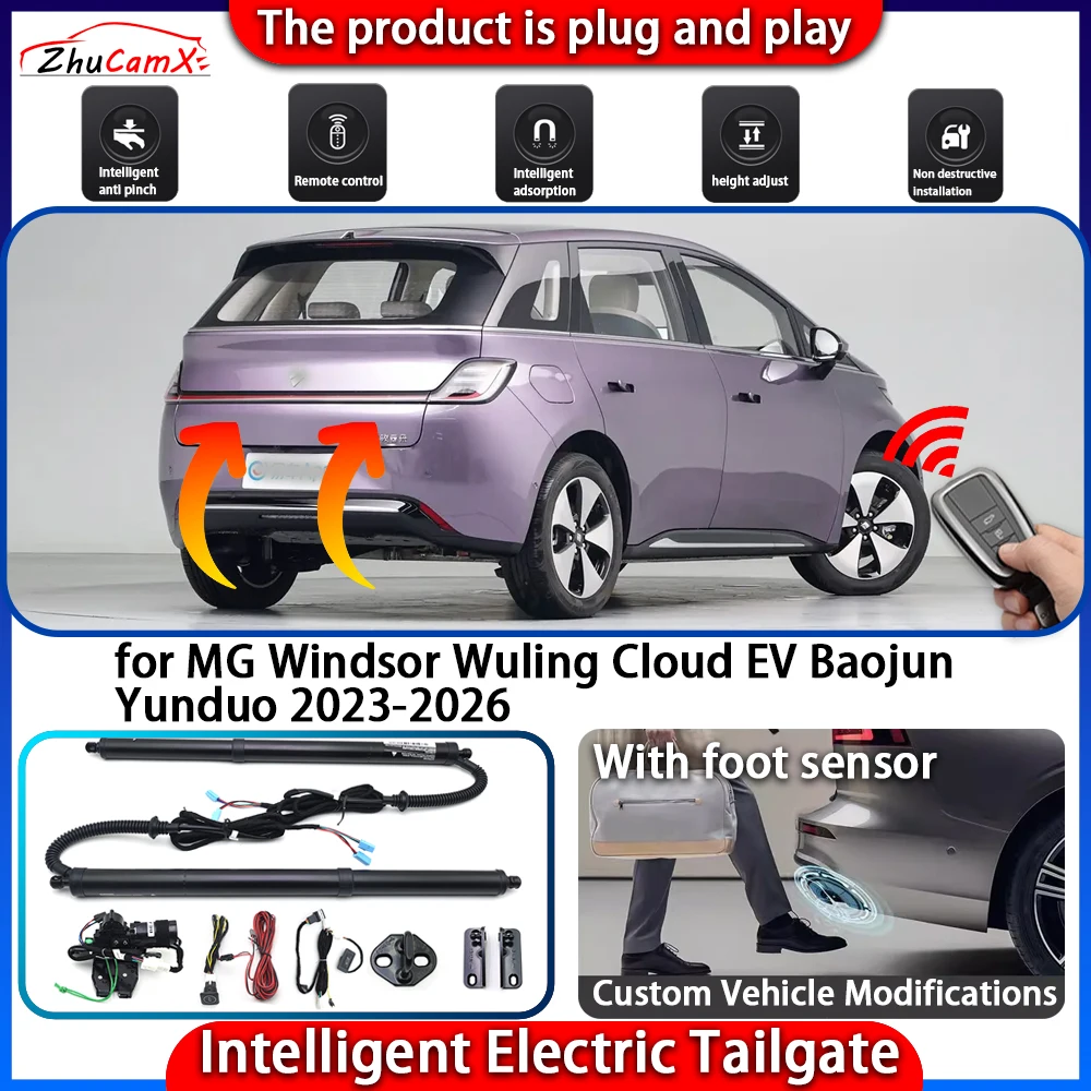 

Smart Powered Tailgate System for MG Windsor Wuling Cloud EV Baojun Yunduo 2023-2026 Automatic Intelligent Trunk Lift Control