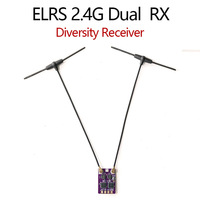 ELRS 2.4G Diversity Receiver Dual  Antenna  RX Built-in TCXO for FPV Freestyle RC Racing Long Range Drone Accessories