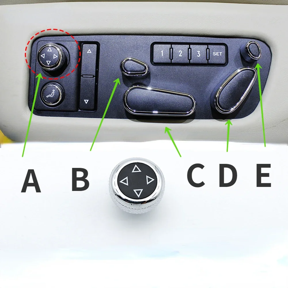 For 2012-2016 Bentley Continental GT Front Flying Seat Position Switch Button 3W7959766B