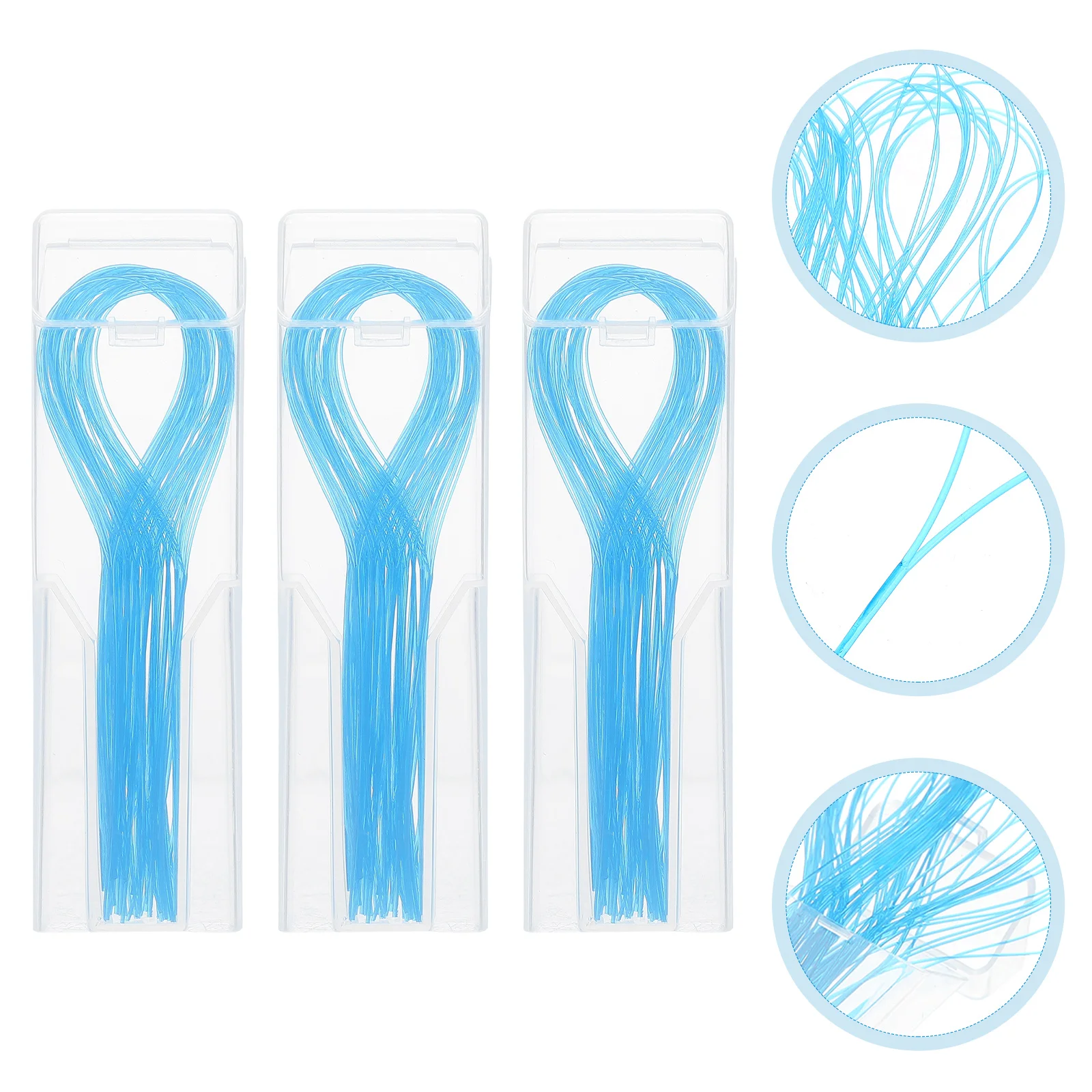 150 Pcs Dental Floss Threader Brace Guide for Braces Nylon Blue Supplies Bridges