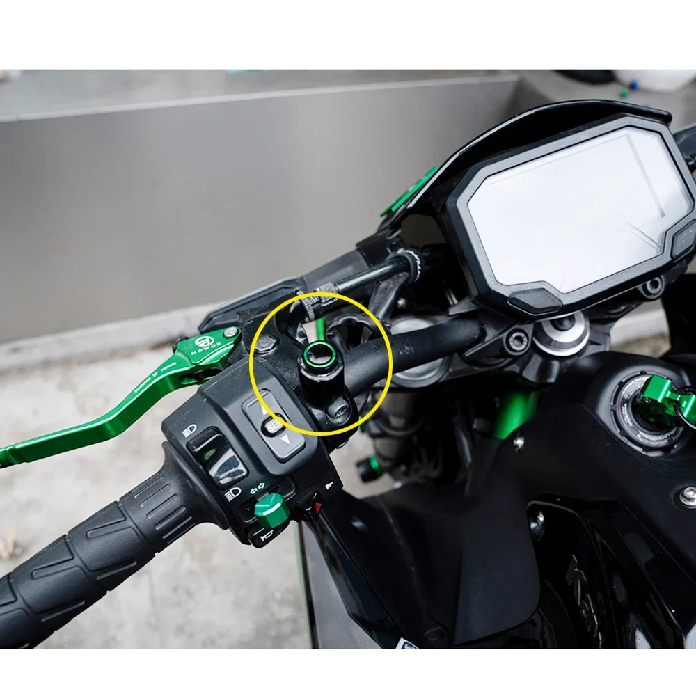 For Kawasaki Z900 RS Z750 Z650 Z800 Z400 NINJA 650 400 Motor Mirrors Hole Plug Screws Caps Mirror Hole Cover Turn Signal Key cap