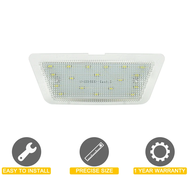 Lámpara LED para matrícula, luz blanca de 12V para Opel Astra G Hatch Saloon 1998, 1999, 2000, 2001, 2002, 2003, 2004