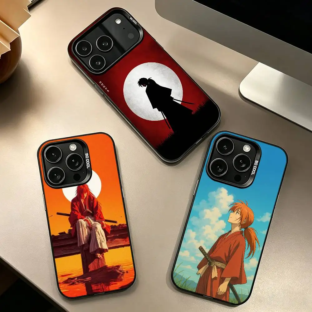 

R-Rurouni Kenshin Hi-mura Phone Case For iPhone 17,16,15,14,13,12,11 Plus,Pro Max,XS,Colorful Silver Phone case Funda Cover