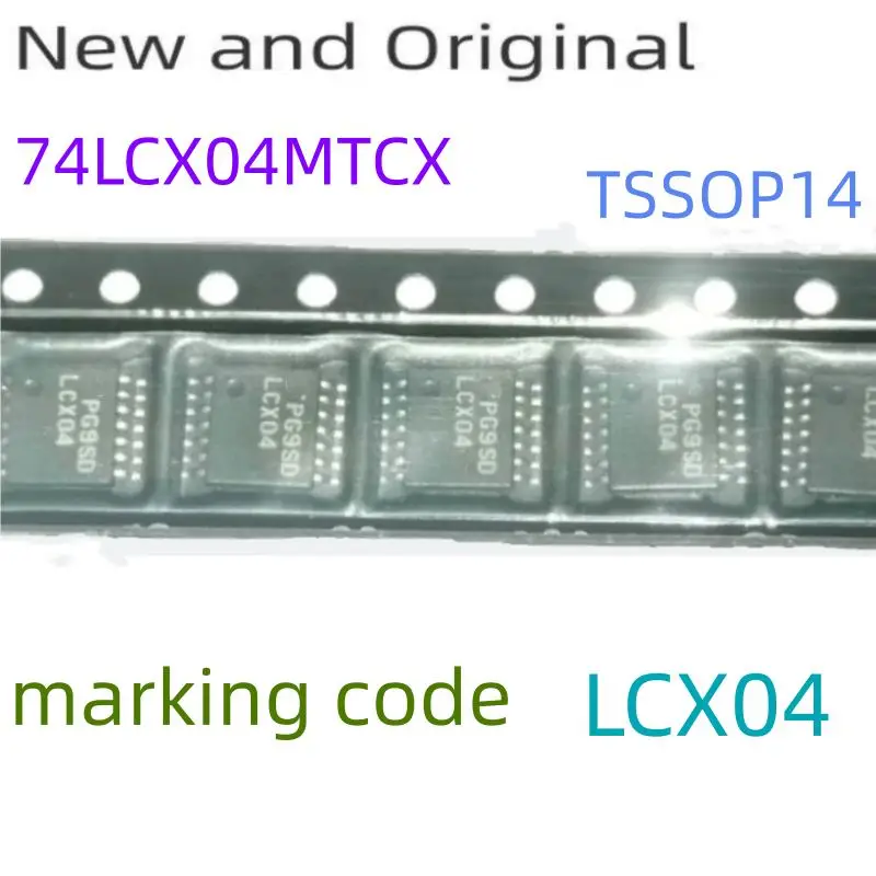 74Lcx04Mtcx Tssop14 Low Voltage Hex Inverter with 5V Tolerant Inputs Marking Code Lcx04