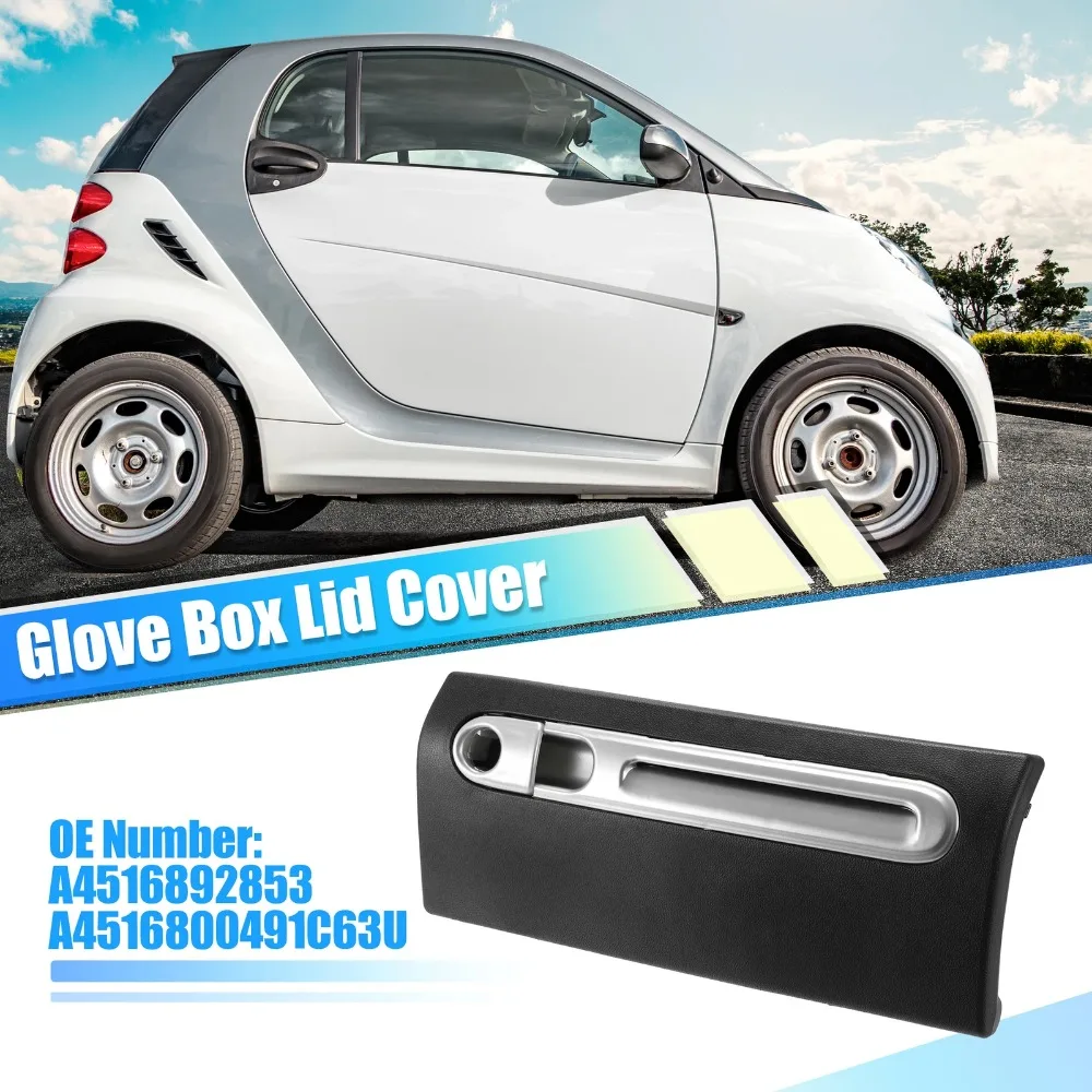 

A4516892853 ABS черный левый ручной ящик для пассажирской автомобильной консоли, крышка ящика для хранения для Mercedes Benz Smart 2008-2015