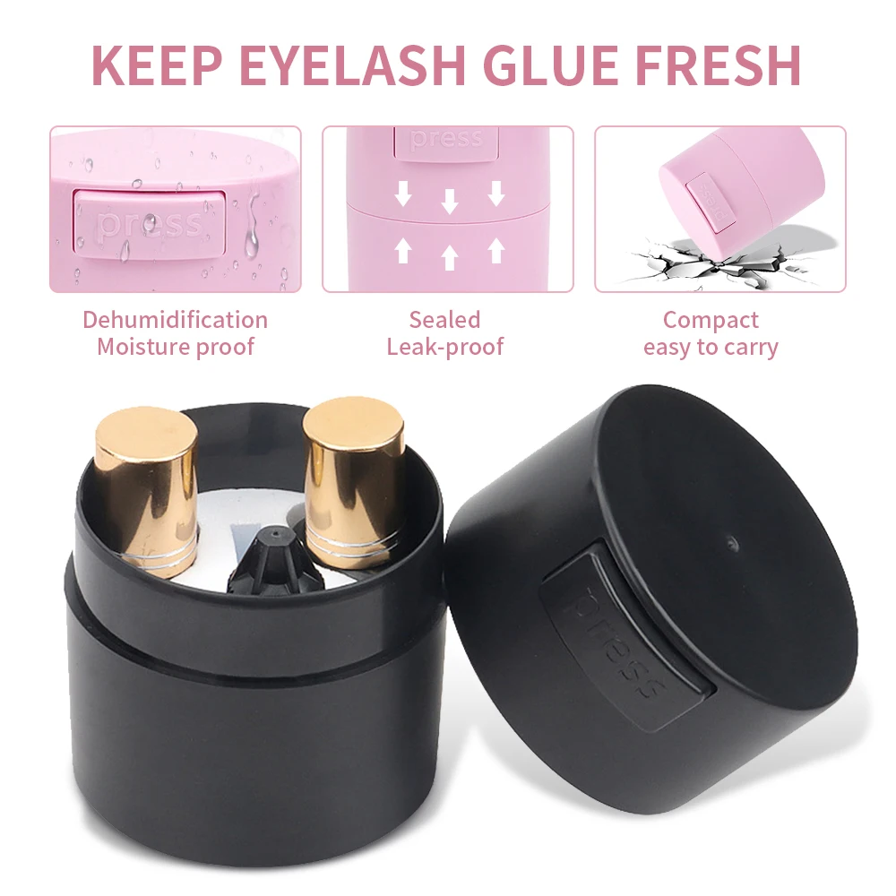 Wimpern Kleber Lagerung Tank Container Individuelle Pfropfen Make-Up Wimpern Verlängerung Zubehör Wimpern Liefert Kleber Lagerung Tank – Detail 6