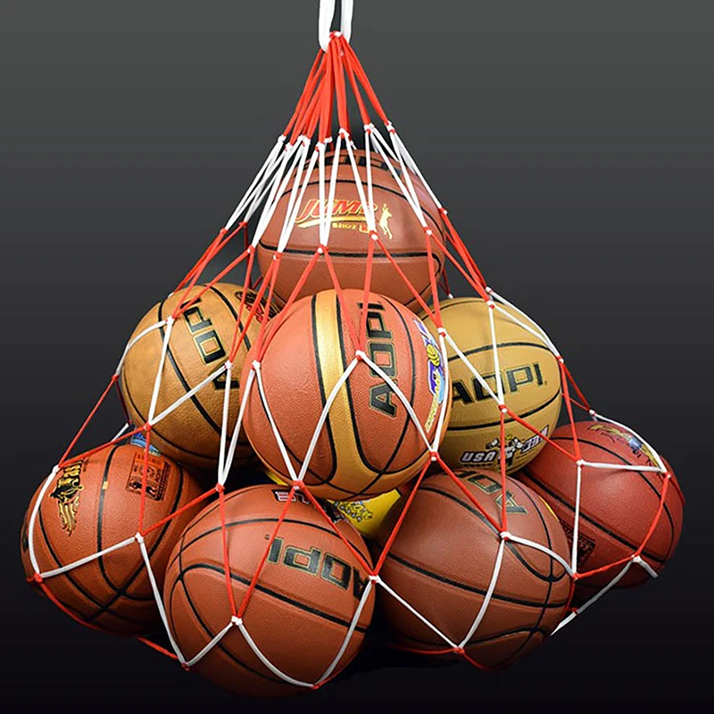 Portable Carry Net Bag Balls Volleyball Durable Standard Nylon Rope Storage Ball Bag Thread Soccer Basketball Hoop Mesh Net