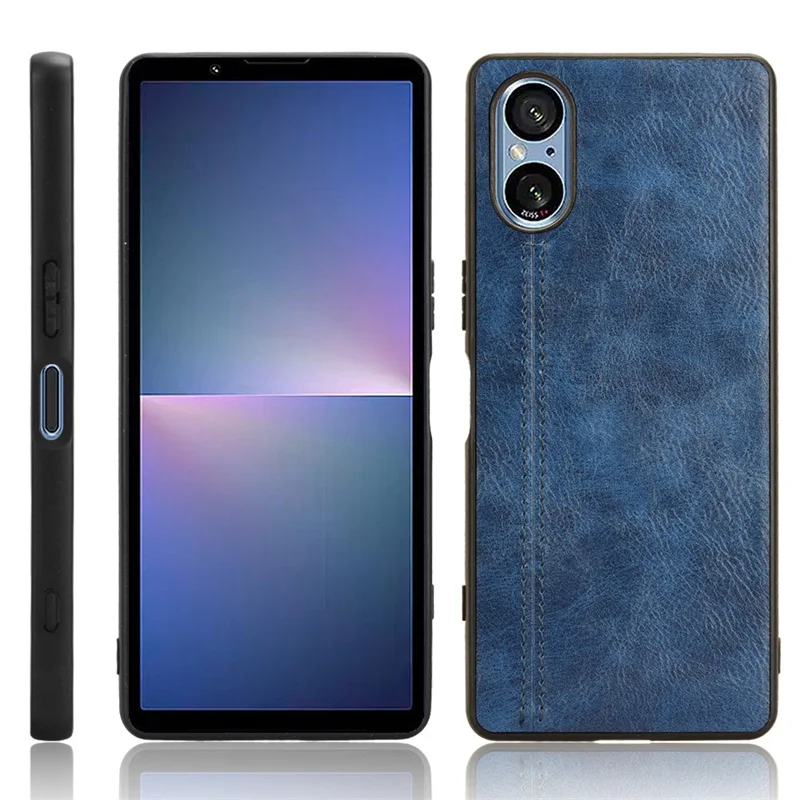 For Sony Xperia 5 V Case Suture Soft Edge PU Leather Hard Phone Cover For Sony Xperia 5 V 5V Xperia5V  Case