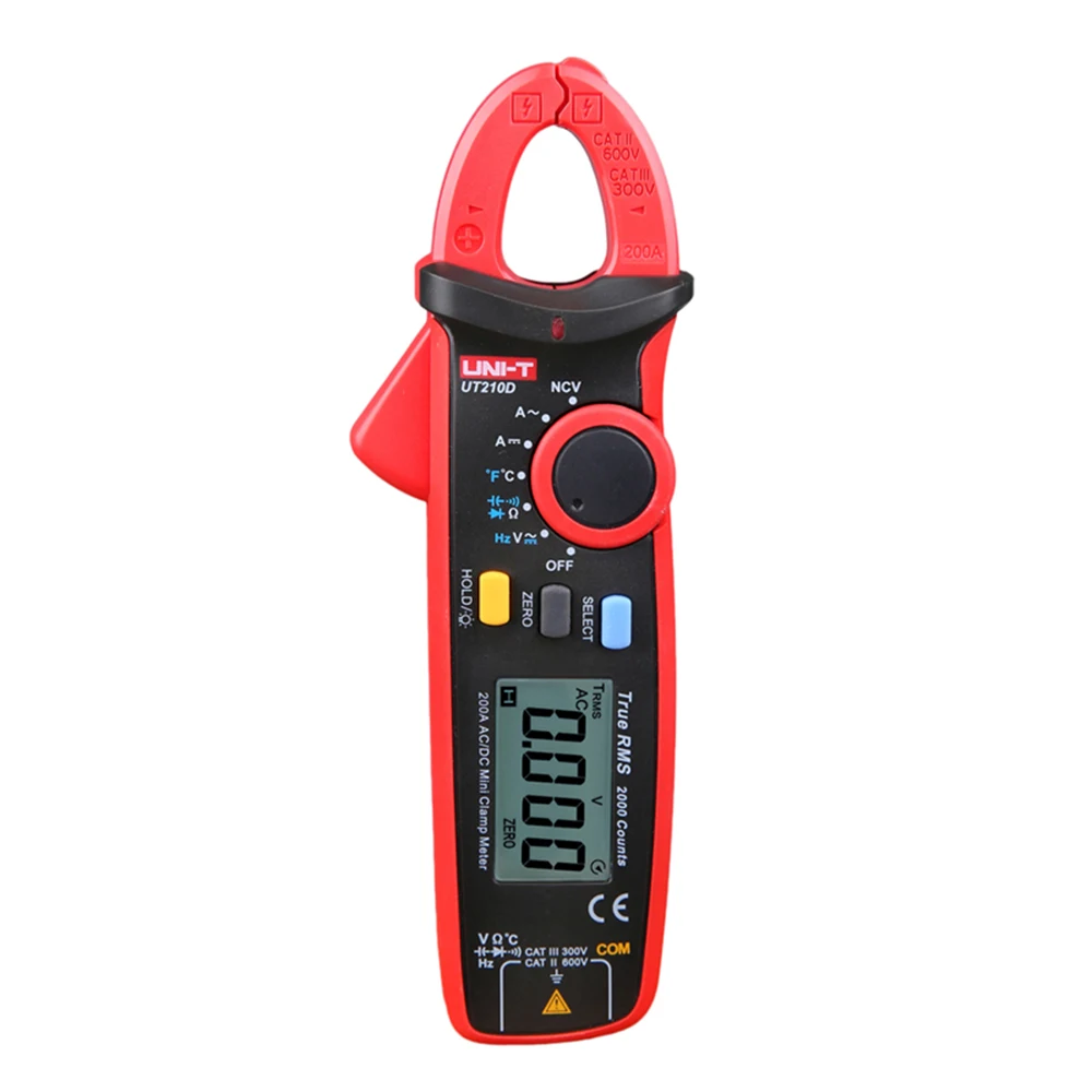 

UNI-T Digital Clamp Meter Ut210d Mini Clamp Tester Analog Clamp Multimeter Digital Tong Tester