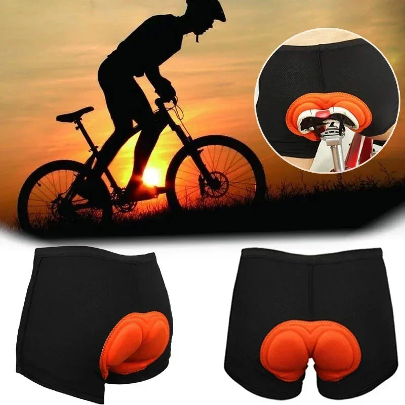 

2023 Unisex Black Bicycle Cycling Shorts Solid Comfortable Underwear Sponge Gel 3D Padded Bike Cycling Shorts