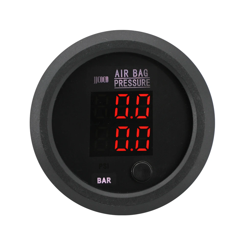 

High Quality Universal RED 52MM air Pressure Gauge 12V/24V with Two Sensor 1.6MPA(232PSI)