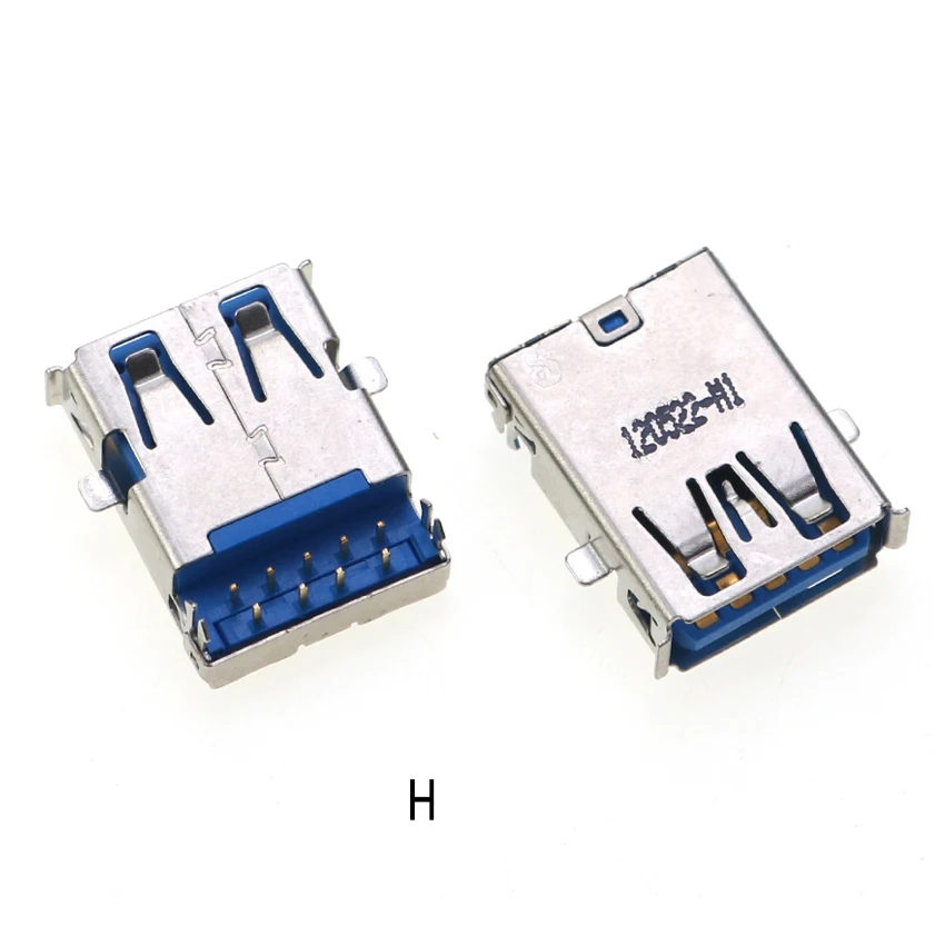 2 Stück USB 3.0 USB-3.0-AF AM Typ Port Stecker Buchse Lötanschlüsse PCB-Buchse für USB-Schnittstellenanschluss 90/180 Grad – Detail 10