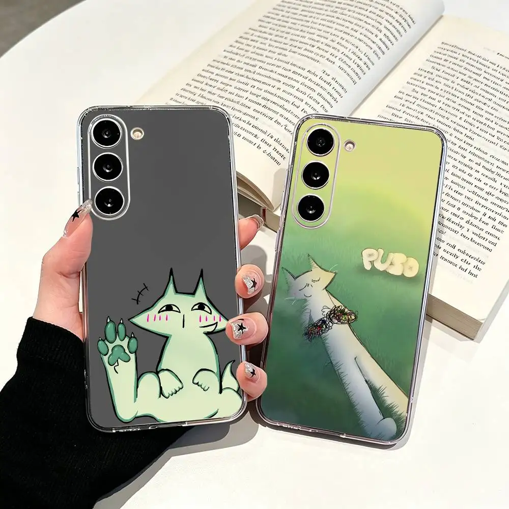 cute H-House -of -P-Puso Clear Phone Case for Samsung Galaxy A71, A70, A52, A51, A40, A30