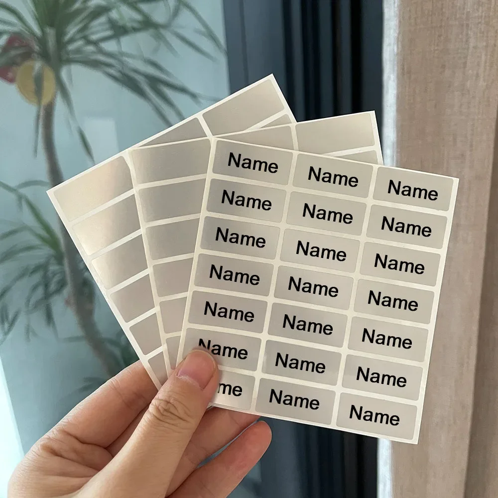 90pcs Name Sticker Customize Stickers Waterproof Personalized Labels Children School Stationery Water Bottle Pencil Sticker