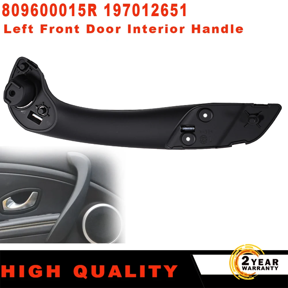 809600015R 197012651 Interior Car Front Left Right Inner Door Handle With Cover For Renault Megane 3 III Fluence 2008-2016