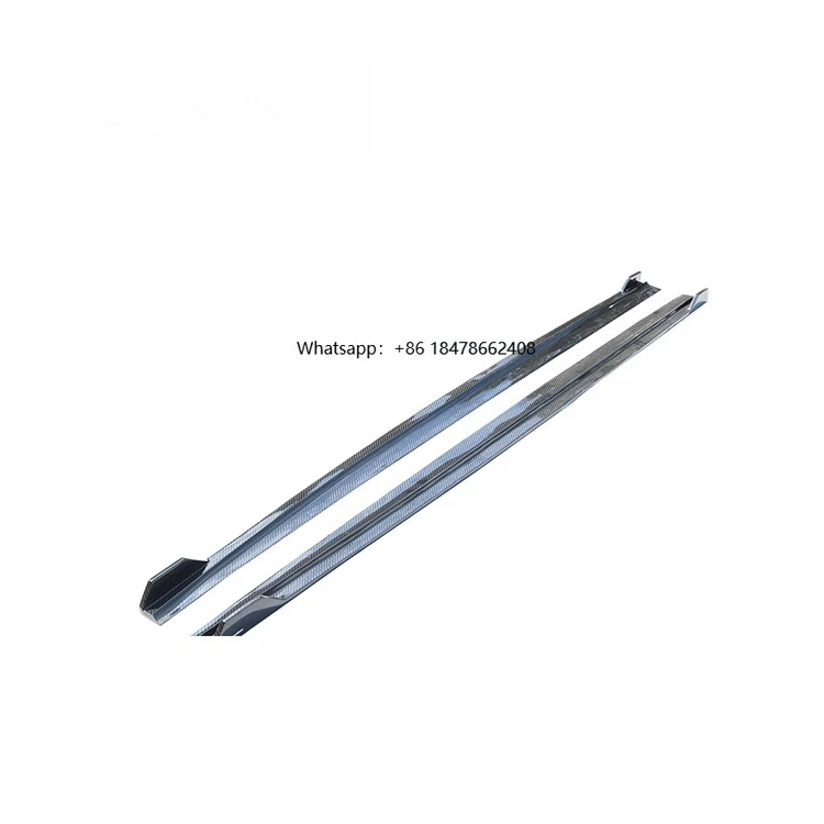 

TAKD Style Carbon Fiber 3K Twill Forged A7/S7 C8 2019-2023 Side Skirts Extensions Carbon Black Light Weight High Strength