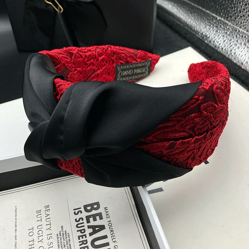 Fashionable New Hair Clip, Women's High Skull Top, Elegant Temperament Headband, Outdoor Wide Edge Compression Headband