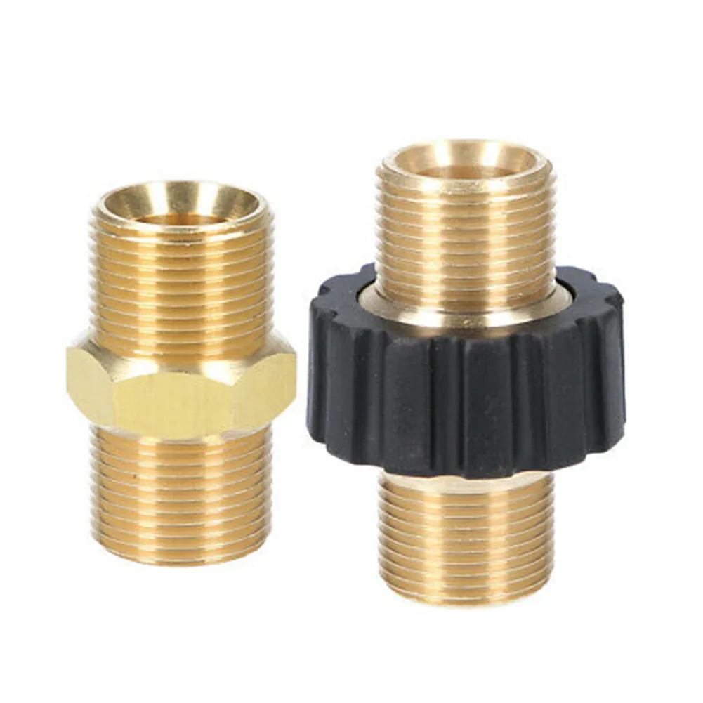 Double Nipple M22x1.5 Male Hose Connector Coupling For High Pressure Cleaner External Thread Hose Joint Adapter Joint