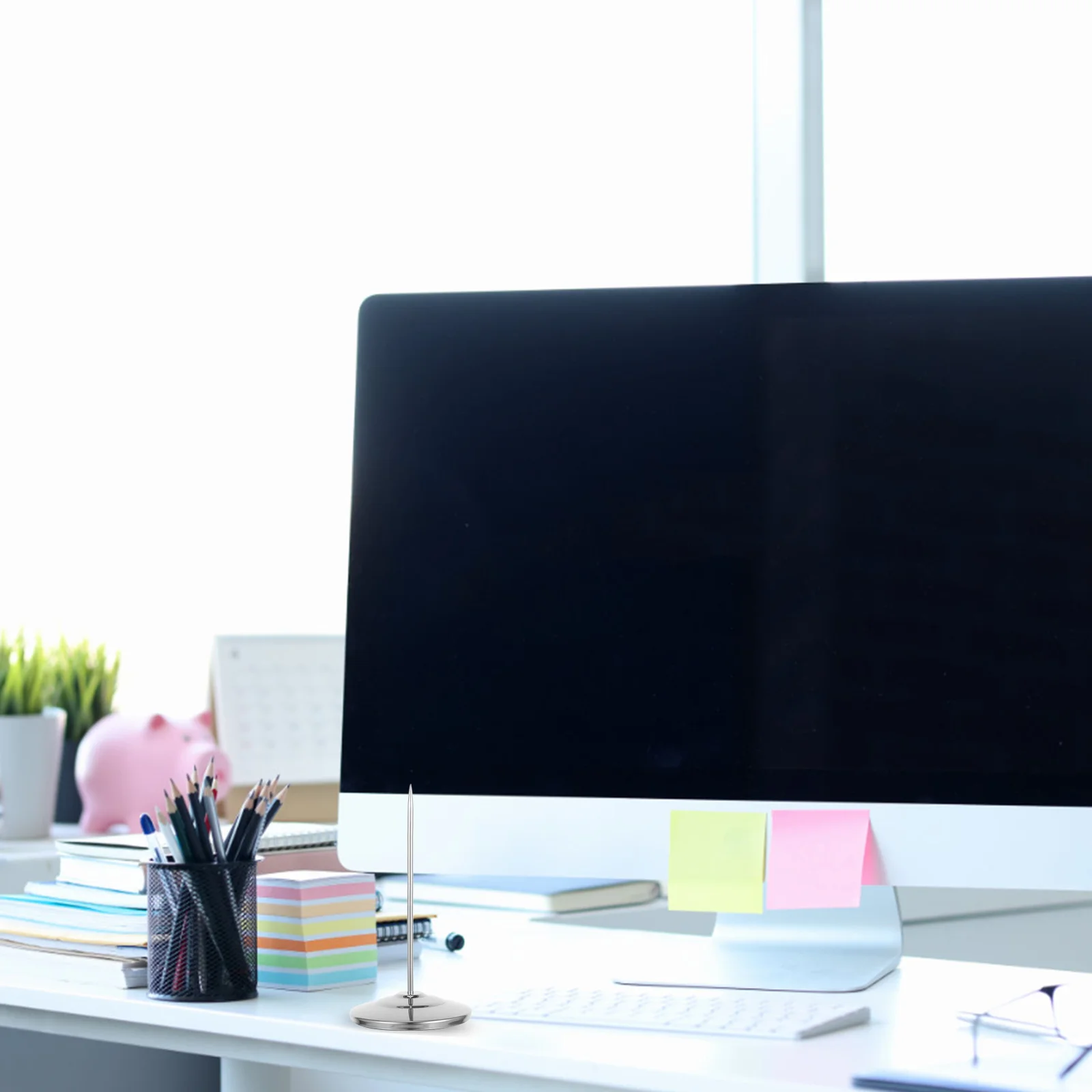 Restaurant Receipt Fork Kitchen Bill Stabber Memo Spike Stainless Steel Ticket Holder Tickets Office