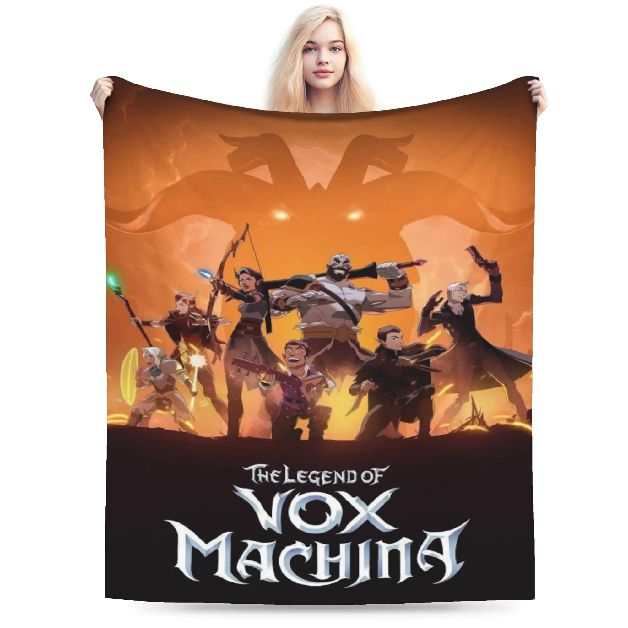Stylish  L-Legend of V-Vox M-Machina Blanket Soft Flannel  Comfortable Throw Blankets Machine Washable