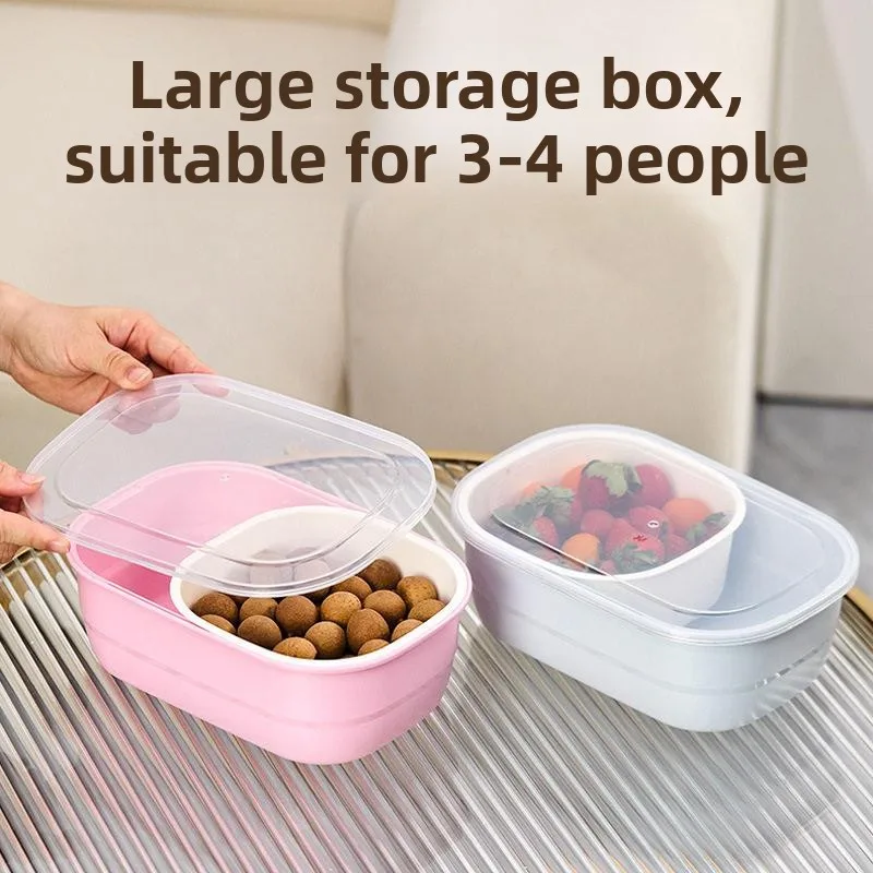thickened-double-layer-sealed-storage-box-home-use-living-room-nuts-candy-basket-drainage-tray-lazy-snacks-fruit-basket