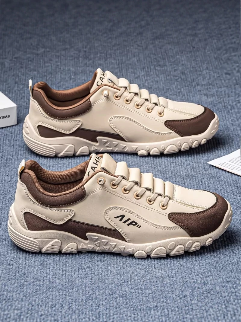 

Agan Men's Shoes 2026 New Summer Thick Bottom Anti-slip Deodorant Retro Wear-resistant Fashionable Casual Shoes for Youth