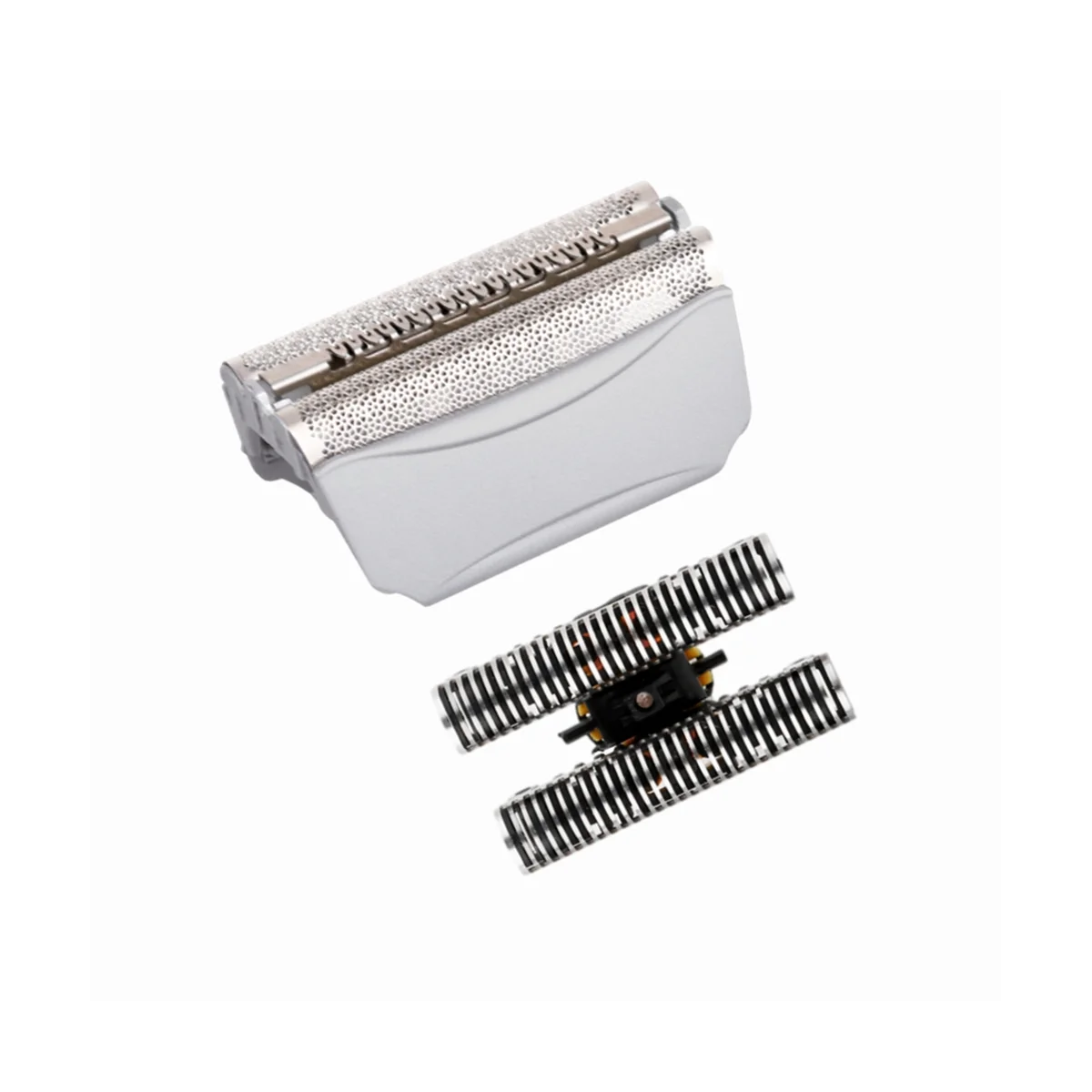 Cortador de papel de aluminio 51S, apto para Braun 8000 Series 360, activador completo ContourPro 5643, 5645, 8970, 8975, 8985, 8987, Plata