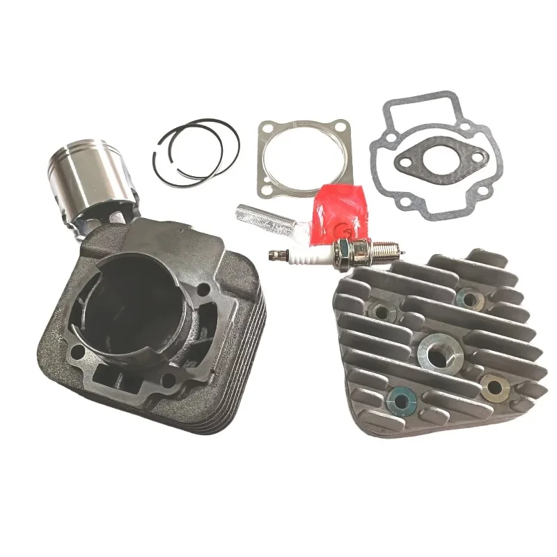 OEM 2-Stroke for Piaggio70 ZIP70 Typhoon70 TN70 2T AC Motorcycles 47mm Cylinder Head Piston Spark Plug Kit