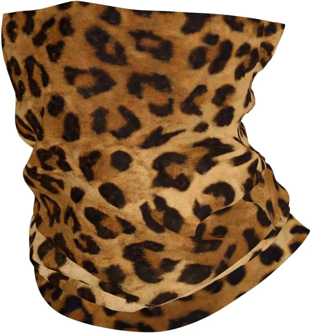 Cute Leopard Print Sweatbands Sports Headband for Men Women, Headband Face Cover Scarf Mask for Fitness
