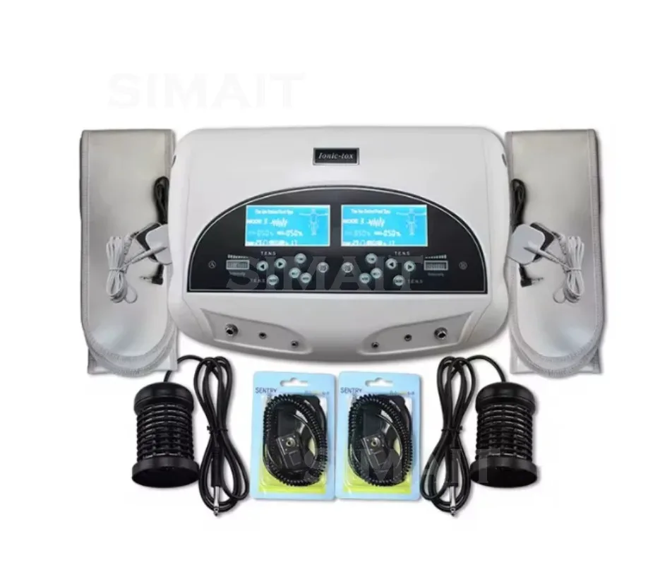 Ionic Foot Detox Machine Electric Footbath Massager for Muscle Relaxation, Dual Array Cell Cleanse Spa Device