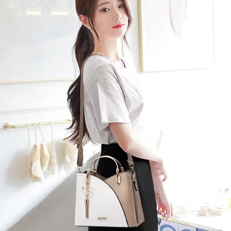 NEW PU Women's Handbag Shoulder Bag PU Large Capacity Korean style Crossbody Bag Ladies Leather Commuter Bag for Shopping