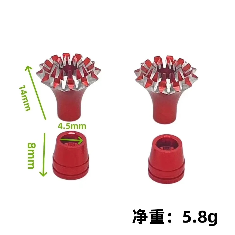 A Pair M3 M4 3D Rocker Head Anti-slip Metal Transmitter Stick Ends for Frsky Jumper Futaba JR Spektrum Wfly Remote Control RC